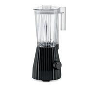 Alessi Plissé MDL09 B, Batidora de Diseño con Jarra Graduada, en Resina Termoplástica, Enchufe Europeo 700W, 1,5l, Negra