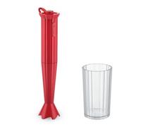 Alessi Batidora de inmersión Plissé MDL10 R 500W vaso graduado resina termoplástica rojo