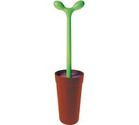 Alessi Merdolino - Escobilla de baño de resina termoplástica, color marrón