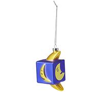 Alessi Mooncube GJ02 8 - Adorno navideño (Pintado a Mano), diseño de Luna soplada a Mano, Multicolor