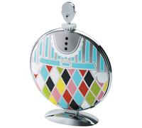 Alessi | MW08 Fatman, Soporte Plegable de Design, Acero Decorado