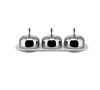 Alessi MW15 Dressed Mermelada Carcasa con 3 Cámaras de Porcelana