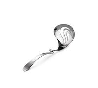 Alessi Nunziatella ESI24 - Cucharón Perforado de Diseño para Mozzarella, Acero Inoxidable 18/10, Plateado