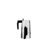 Alessi Ossidiana - Cafetera (aluminio, asa de resina termoplástica negra)