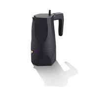 Alessi Ossidiana MT18/3 B - Cafetera espresso de diseño, en aluminio fundido, 3 tazas