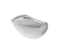 Alessi Parmenide AARU01 I - Rallador con Recogedor de Design, Resina Termoplástica y Acero Pulido, Hielo