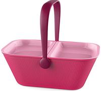 Alessi Petnic - Cesta de viaje para mascota, color rosa