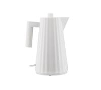 Alessi Plissé - Hervidor Eléctrico Enchufe UK, 170 lanco | Hervidor eléctrico con enchufe británico, diseñado por Michele De Lucchi, para agua, té e infusiones