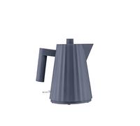 Alessi Plissé MDL06/1 G - Hervidor Eléctrico de Design, en Resina Termoplástica, Enchufe Europeo 2400W, 100cl, Gris