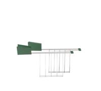 Alessi Plissé MDL08RA GR, Dos Pinzas para Tostador de Diseño, en Acero Inoxidable y Resina Termoplástica, Verde