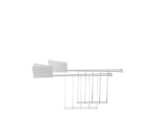 Alessi Plissé MDL08RA W, Dos Pinzas para Tostador de Diseño, en Acero Inoxidable y Resina Termoplástica, Blanco
