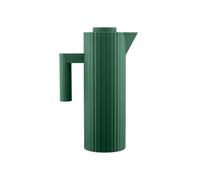 Alessi Plissé MDL12 GR - Jarra Térmica de Diseño, Vidrio Térmico Interior de Doble Pared, en Resina Termoplástica, 100 cl, Verde