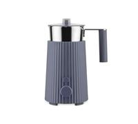 Alessi Plissé MDL13 G - Espumador de Leche de Inducción Multifunción, en Resina Termoplástica, Jarra en Acero Inoxidable, Enchufe Europeo, 600 W, 35 cl, Gris