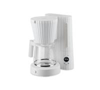 Alessi Plissé MDL14 W - Máquina para Café Filtrado de Diseño, Función Automática de Arranqueen, en Resina Termoplástica, Enchufe Europeo, 1100 W, 150 cl, Blanco