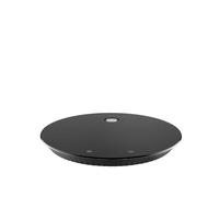 Alessi Plissé MDL16 B - Balanza de Cocina Digital de Diseño, Colgable con Soporte de Pared, en Resina Termoplástica y Vidrio Templado, Batería Recargable, Negro