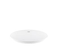 Alessi Plissé MDL16 W - Balanza de Cocina Digital de Diseño, Colgable con Soporte de Pared, en Resina Termoplástica y Vidrio Templado, Batería Recargable, Blanco