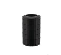Alessi Plissé MDL19 B - Contenedor porta cápsulas Nespresso con 5 estantes giratorios, en resina termoplástica, negro