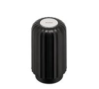 Alessi Plissé MDL20 B - Cápsulas Vacías para Cápsulas Compatibles con Máquinas Nespresso y Vertuo, en Resina Termoplástica, Diámetro 8.3 cm, Negro