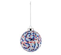 Alessi Proust AM43 3 - Bola para Árbol de Navidad de Design, en Vidrio Soplado Decorada a Mano