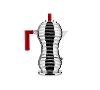 Alessi Pulcina MDL02/6 R Cafetera de Diseño en Fundición, Aluminio y PA, Rojo, 6 tazas, 6