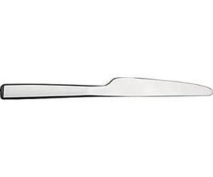 ALESSI REB09/3 - Juego de 6 Cuchillos ovalados de Acero AISI 420 con Espejo Pulido, Acero, Plateado, 20.00 x 22.00 x 5.50 cm