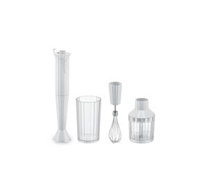 Alessi Set de batidora de mano Plissé Blanco