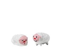 Alessi Set de Dos estatuitas, Porcelana, 3,8 cm, 2