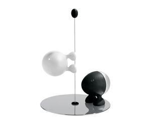 Alessi Set de Salero y pimentero Lilliput negro-blanco