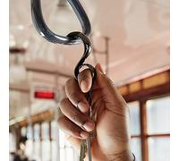 Alessi StaySafe No Touch - Llavero (zamak cromado), color negro