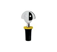 Alessi Anna Stop 2 Tapón para Botella, Acero Inoxidable, Negro