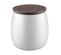 Alessi The Five Season MW62S 1 W Vela Perfumada Base Vegetal, Pequeña-Bergamota, Lirio del Valle y Musgo, Cera, Porcelana,Madera de Fresno, Blanco
