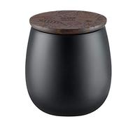 Alessi The Five Season MW62S 5 B Vela Perfumada Base Vegetal, Pequeña-Eucalipto, Rosa y Patchouli, Shhh, Cera, Porcelana,Madera de Fresno, Negro, 620