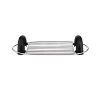 Alessi Toru NE03BW B, Parrilla Calienta Brioche, Accesorio para Tostadora Eléctrica, en Acero Inoxidable 18/10 y Resina Termoplástica, Negro