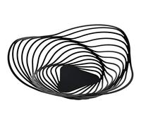 Alessi Trinity ACO01 B - Frutero de Diseño, en Acero Coloreado con Resina Epoxi, Pequeño, Negro