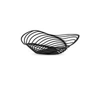 Alessi Trinity ACO02 B - Frutero de Diseño, en Color Acero con Resina Epoxi, Mediano, Negro