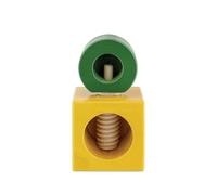 ALESSI Cascanueces TWERGI de madera de haya Amarillo/Verde amarillo
