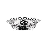 Alessi Vimini BM21/25 - Cesta de Diseño Perforada, en Acero Inoxidable 18/10, Diámetro 27 cm, Acero