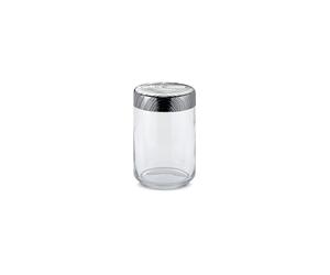 ALESSI Vorratsdose Veneer 1l Glas/Edelstahl transparente