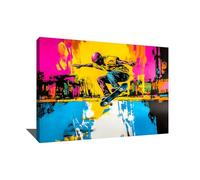 Alessio Cacciatore - Tabla de skate (40 x 30 cm), diseño de lienzo de arte callejero