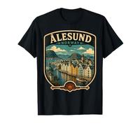 Alesund Noruega Familia Viaje a casa Alesund Vacaciones Camiseta