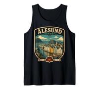 Alesund Noruega Familia Viaje a casa Alesund Vacaciones Camiseta sin Mangas
