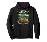 Alesund Noruega Familia Viaje a casa Alesund Vacaciones Sudadera con Capucha
