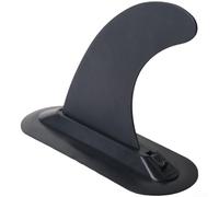 Aleta abatible de liberación rápida para tabla de surf para estabilizador, ajuste para tabla de remo de pie con construcción de nailon fuerte y diseño hidrodinámico, color negro, 20,6 x 15,5 cm (C)