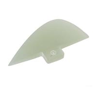 Aleta central de fibra de vidrio transparente para tabla de surf, 45 x 97 mm, pequeño timón de quilla de pescado, ligero de 25 g para surf al aire libre, accesorio de botín sin aleta