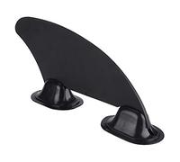 Aleta Central de Tabla Remo con 2 Bases para Barco Canoa Tablas, Repuesto Surf De para Aletas PVC Desmontable Stand Up Paddle Board Larga Negro Quilla con Tornillo Tablas