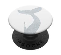 Aleta de Ballena Orcas Rescate Orca Mar Animal Ballena Océano PopSockets PopGrip Adhesivo