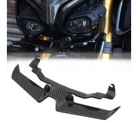 Aleta de carenado delantero de motocicleta para MT-10 SP 2022-2025 - Deflector de ala aerodinámico estilo extensor de cono de nariz negro (carbono)
