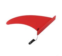 Aleta de cola de tabla de surf, aleta central de 9 pulgadas para tablas de remo y kayaks, aleta central extraíble deslizante con alto control de seguimiento, construcción de nailon duradero (rojo)