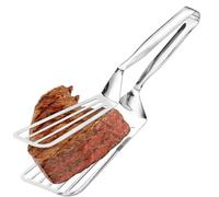 Aleta De Espátula Doble - Pinzas De Espátula De Cocina Antideslizantes De Acero Inoxidable 304, Herramienta De De | Utensilio Para Antiadherente Para Cocinar Panqueques Con Huevos Y Carne