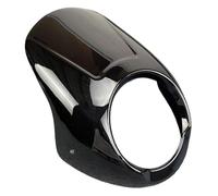 Aleta De Motocicleta Parachoques Delantero Labio Compatible con Keeway V Cruise 125 RKV 125 C RKV125C Parabrisas Faro Luz Máscara Pantalla Carenado Parabrisas(Glossy Black)